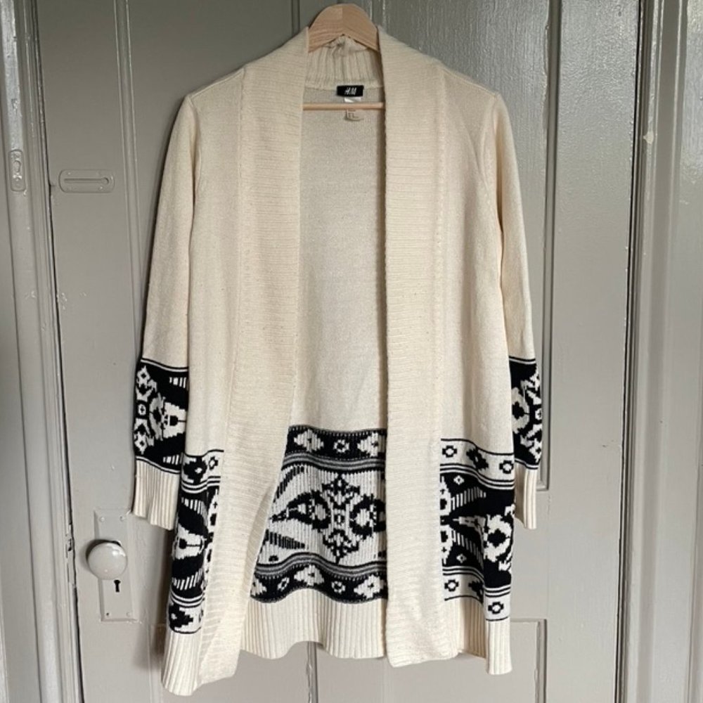 H&M Long Chunky Cardigan Sweater